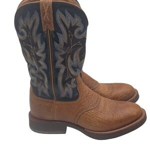 Twisted X Western Boots Women's 7.5 B Brown Black Embroidered Leather WHM0001